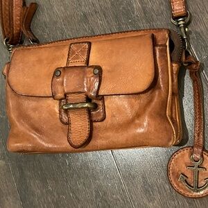 Harbour 2nd Leather LUNA Crossbody Belt Bag, Purse - Cognac